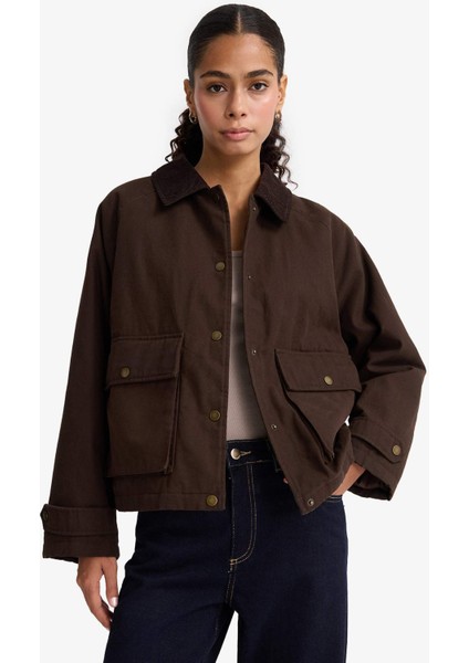 Regular Fit Polo Yaka Pamuklu Mont F0037AX25AU modelleri