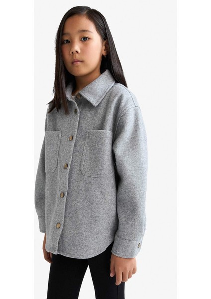 Kız Çocuk Uzun Kollu Çıtçıtlı Gömlek Ceket F2271A825AU indirimleri