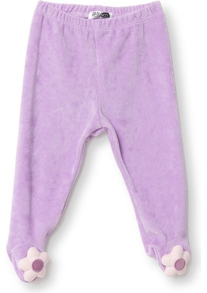 Kız Bebek Yenidoğan Kadife Patikli Alt