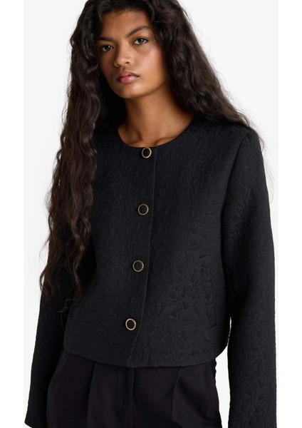 Regular Fit Kapitoneli Düğmeli Ceket F9130AX25WN