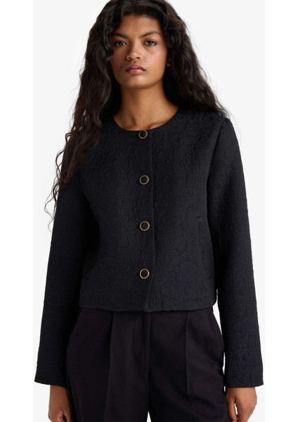 Regular Fit Kapitoneli Düğmeli Ceket F9130AX25WN fırsatları