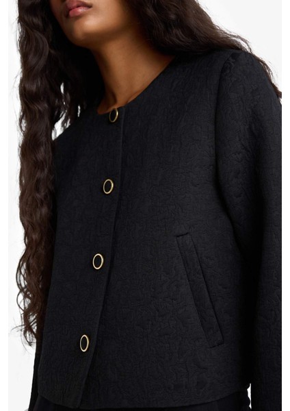 Regular Fit Kapitoneli Düğmeli Ceket F9130AX25WN indirimleri