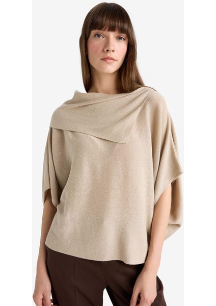 Oversize Geniş Kalıp Kayık Yaka Triko Kazak G3234AX25WN modelleri