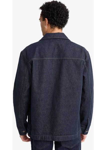 Relax Fit Düğmeli Denim Ceket F8292AX25AU