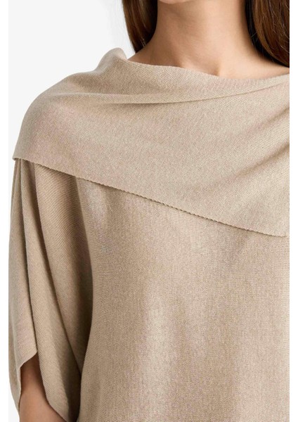 Oversize Geniş Kalıp Kayık Yaka Triko Kazak G3234AX25WN indirimleri