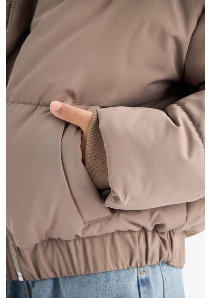 Kız Çocuk Yakası Suni Kürklü Fermuarlı Mont C5388A825AU