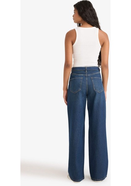 Wide Leg Yüksek Bel Uzun Jean Pantolon E9109AX25AU