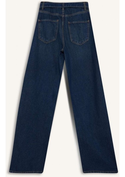 Wide Leg Yüksek Bel Uzun Jean Pantolon E9109AX25AU