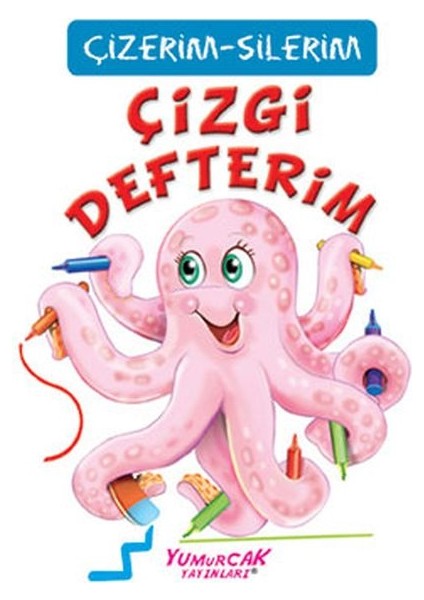 Çizgi Defterim (Çizerim-Silerim) - Kalem Hediyeli