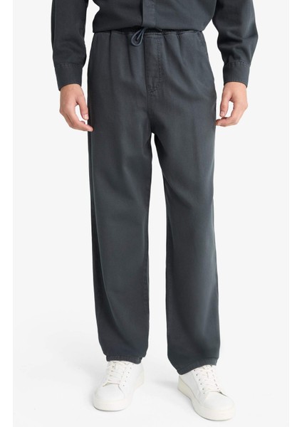 Baggy Fit Geniş Paça Gabardin Pantolon F6129AX25AU