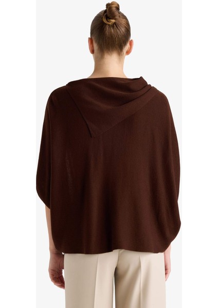 Oversize Geniş Kalıp Kayık Yaka Triko Kazak G3234AX25WN