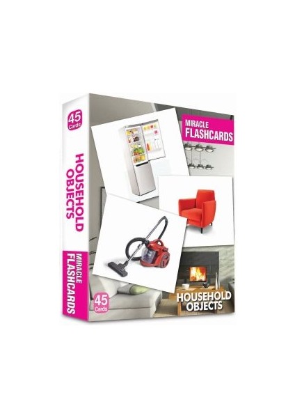 Miracle Flashcards Household Objects (45 Cards)