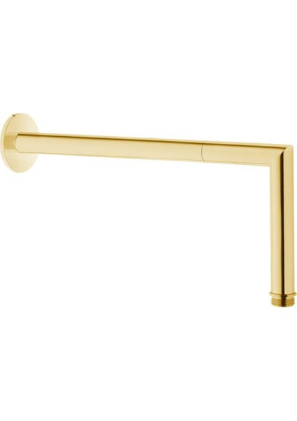 Altın Renkli 90° Duş Dirseği Duvardan Bağlantı, Şık ve Dayanıklı Tasarım