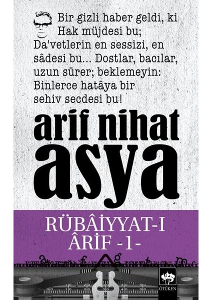 Rübaiyyat-I Arif 1