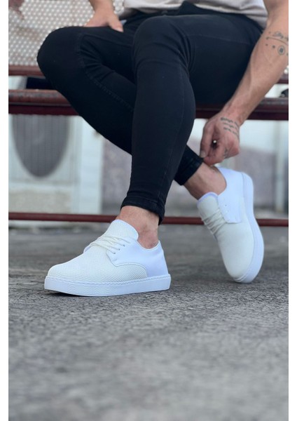 Beyaz Triko Erkek Casual Ayakkabı modelleri