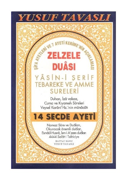 Zezele Duası - Yasin-I Şerif Tebareke ve Amme Sureleri (Dergi Boy) (D32)