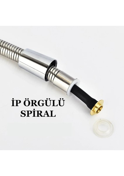 Krom Duş Başlığı ve Hortum Seti, Şık ve Dayanıklı Bileklikli Tasarım indirimleri