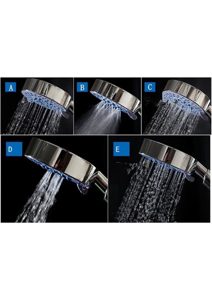 5 Fonksiyonlu Duş Başlığı ve Hortumlu Krom Mafsal Takımı fırsatları