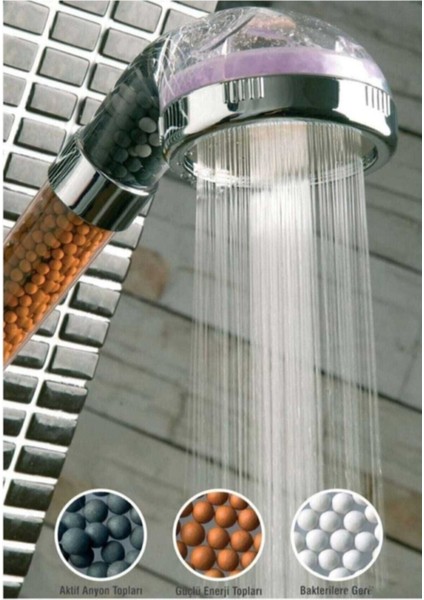 Boncuklu Filtreli Su Tasarruflu Kireç Önleyici Duş Başlığı fiyatları