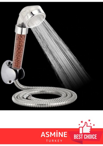 Renkli Filtreli Tasarruflu Su Arıtmalı Duş Başlığı Seti fırsatları