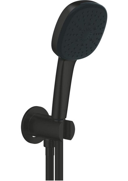 Siyah 3'lü Duş Sprey Seti, Yağmur, Jet ve Masaj Seçenekleriyle Keyifli Duş Deneyimi