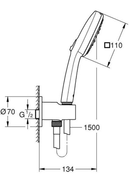 Siyah 3'lü Duş Sprey Seti, Yağmur, Jet ve Masaj Seçenekleriyle Keyifli Duş Deneyimi fırsatları