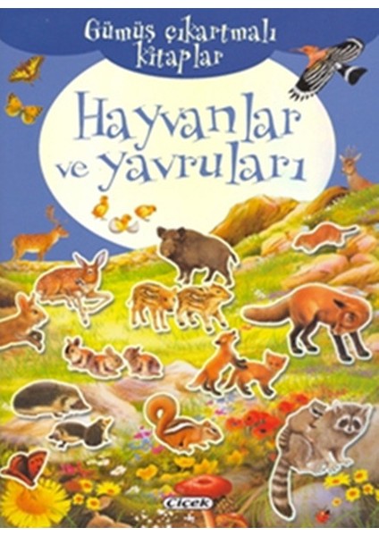 Gümüş Çıkartmalı Kitaplar-Hayvanlar ve Yavruları