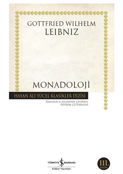Monadoloji - Hasan Ali Yücel Klasikler
