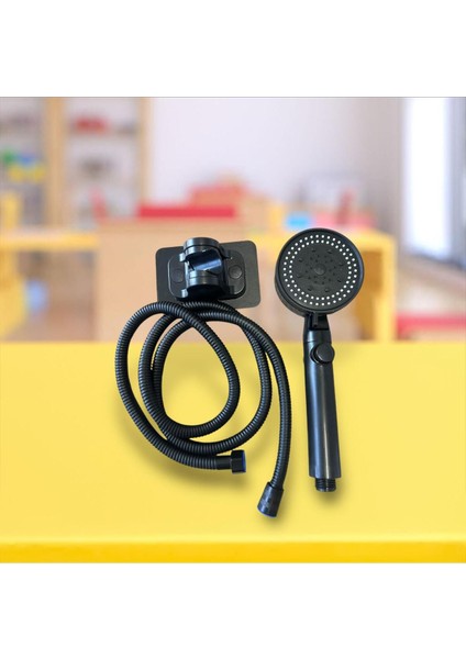 5 Fonksiyonlu Siyah Duş Başlığı ve Hortumlu Duş Seti, Pratik Kullanım
