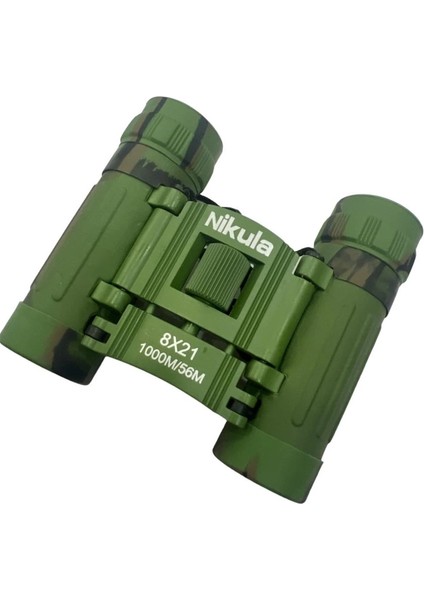 8X21 Dürbün Kamuflaj Dürbünü 56M/1000M Kauçuk Kaplama