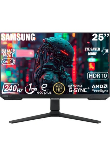 25" 1 Ms 240 Hz HDR10 G-Sync Full Hd Odyssey G4 IPS LED Monitör fiyatları