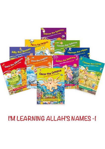 Allahın Isimlerini Öğreniyorum - 1 (10 Kitap Set Ingilizce)