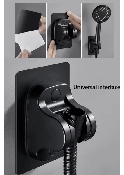 Ayarlanabilir Siyah Duş Başlığı Tutucu, Sağlam ve Pratik Tasarım fırsatları