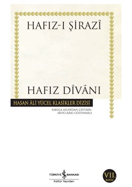Hafız Divanı - Hasan Ali Yücel Klasikleri