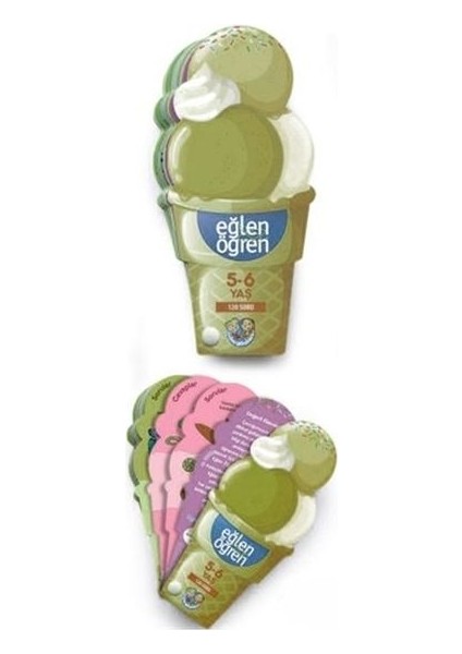 Eğlen Öğren Ice Cream - 120 Soru (5-6 Yaş)