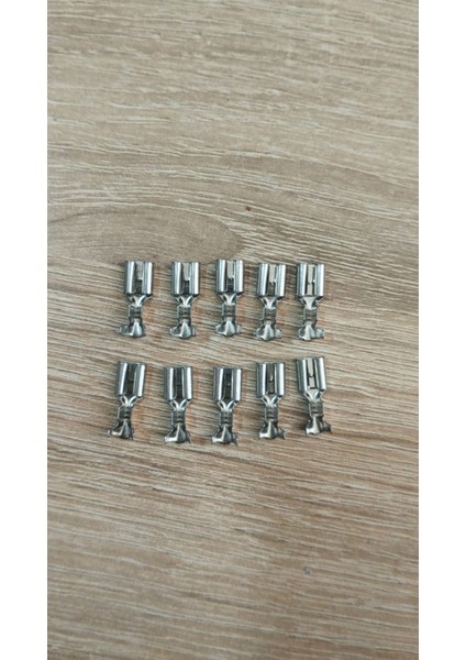 Krom 100 Adet Sf1/2d (Mini) Izolesiz Dişi Fiş Terminal Soket Kablo Ucu