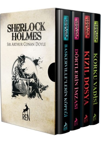 Sherlock Holmes Roman Seti (4 Kitaplık Kutulu Set)