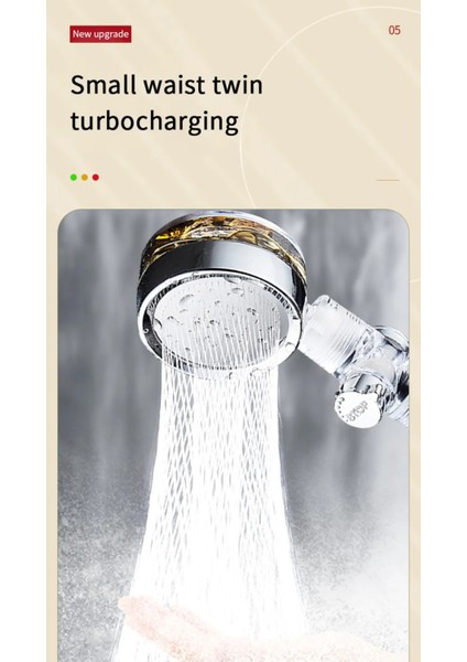 Renkli Fırfırlı Pervaneli Basınçlı Su Tasarruflu El Duşu fırsatları