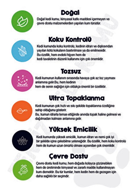 Gökkuşağı Bentonit Kedi Kumu 20 lt Bitkisel Koku ve Etkili Topaklaşma fırsatları