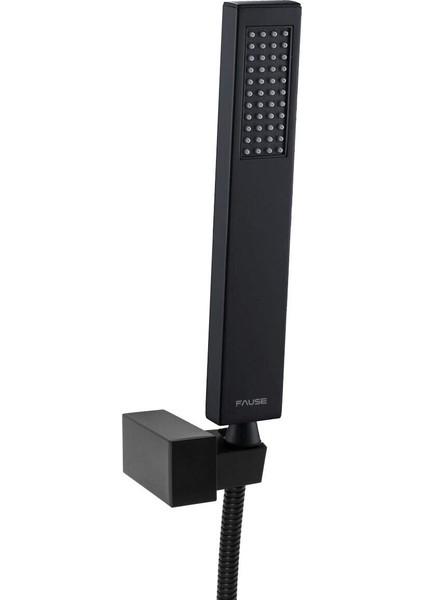 Şık Pirinç El Duş Takımı, Siyah Başlık, KMS102-B