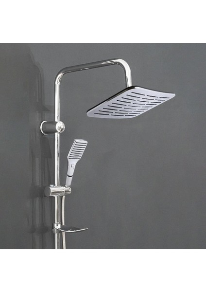Krom Dikdörtgen Tepe Duş Seti, Dayanıklı ve Şık Banyo Yağmurlama Başlığı fiyatları