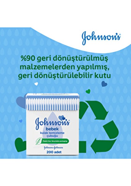 Kulak Temizleme Çubuğu 200 Adet Yumuşak Pamuksu Doku Hassas Ciltler İçin indirimleri