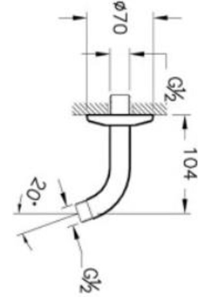 Krom Duş Dirseği A45653, Duvardan Uygun, Şık ve Dayanıklı Tasarım fırsatları