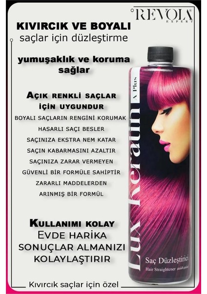 Expert Lüx Keratin A Plus Saç Düzleştirici 1000 ml fırsatları
