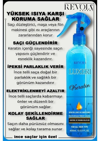 Expert Luxeri Kontrol ve Tarama Kolaylığı Fön Suyu 400 ml Keratin fiyatları