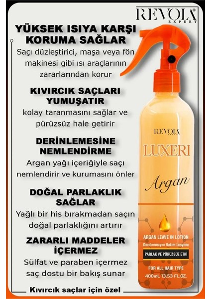 Expert Luxeri Parlak ve Pürüzsüz Etki Fön Suyu 400 ml Argan fiyatları