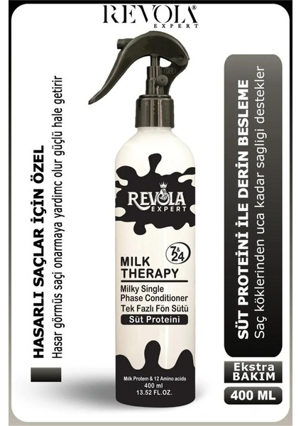 Expert Luxeri Tek Fazlı Süt Proteini Fön Suyu 400 ml Milk Therapy