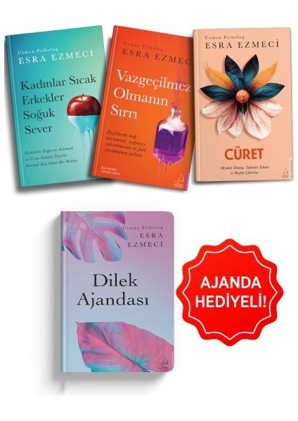 Esra Ezmeci Ilişkiler Seti 3 Kitap Dilek Ajanda Hediyeli