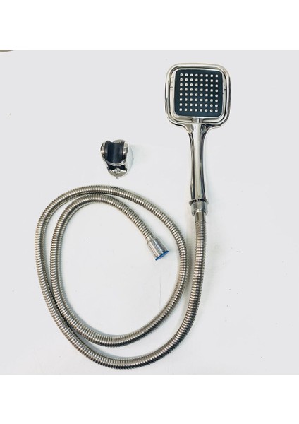 Şık Gümüş Banyo Duş Başlığı ve Telefon Seti, Modern ve Kullanışlı Tasarım