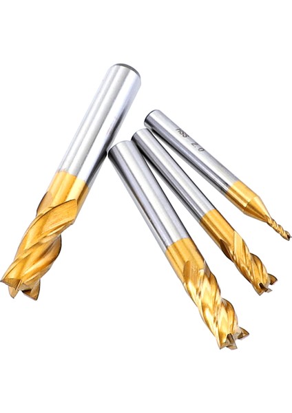 11PCS Freze Kesicileri 4-Flute Titanyum Kaplamalı Hss End Mill Seti 1.5-10MM Cnc Yönlendirici Biti Ahşap Çelik Freze (Yurt Dışından) fırsatları
